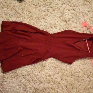 Red Mini Skater Dress